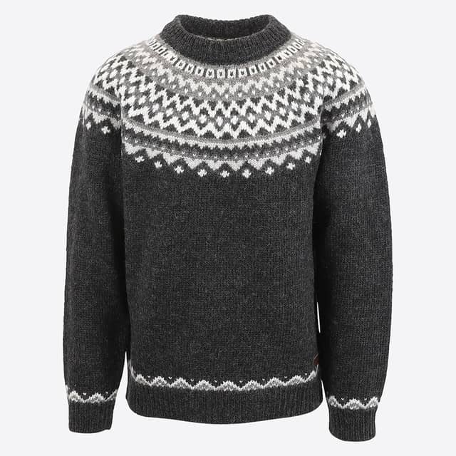 Skjaldbreiður pull en laine avec motif Islandais